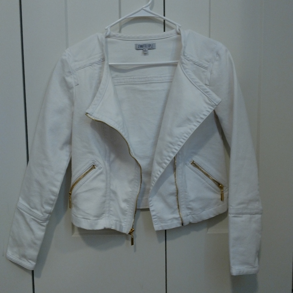 White Denim Jacket - Size Small